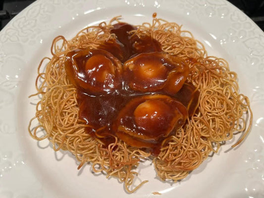 Abalone with Crispy Noodles