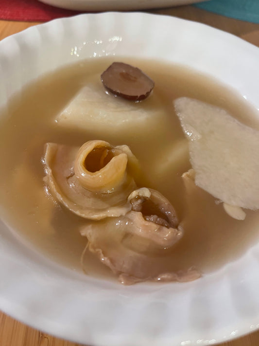 New Zealand Fish Maw, Pork Ribs and Yam Soup