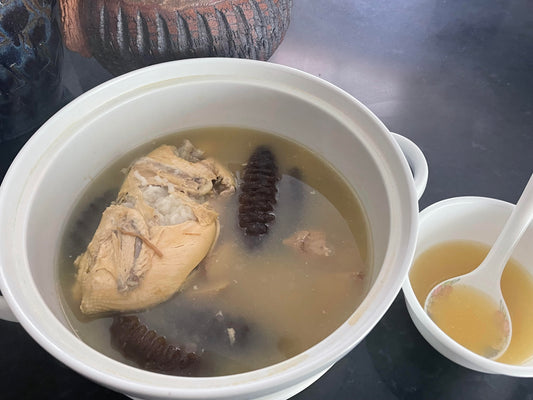 Korean Ginseng and Sea Cucumber Stewed Chicken Soup