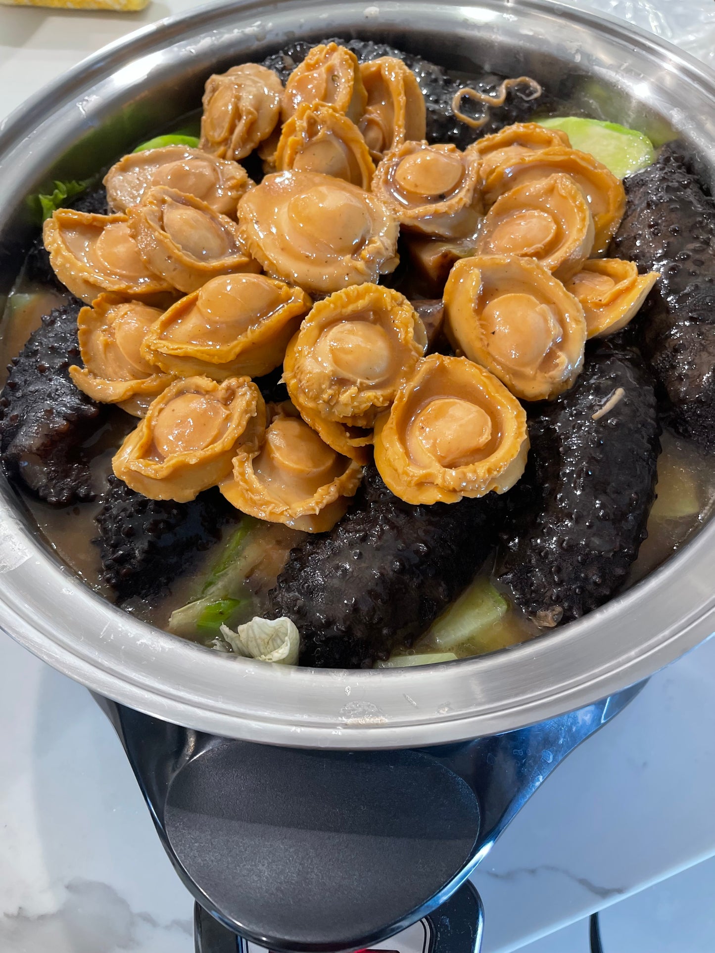 Canned Abalone In Braised Sauce and Abalone In Clear Broth ( Set of 10 Cans, 5 Cans Each )6 Units Per Can 六頭 Free Shipping USA